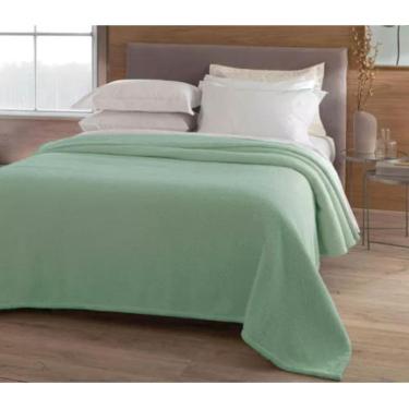 Imagem de Cobertor King Dupla Face Dots - Jolitex Verde Ardosia