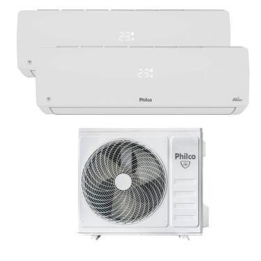 Imagem de Ar Condicionado Bi Split Inverter Philco 18000 BTUs (2X9000) Quente e Frio 220V PAC18QV