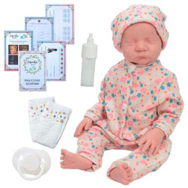 Imagem de Bebê Reborn Boneca 100% Silicone Princesa Com Acessórios - Cegonha Reb