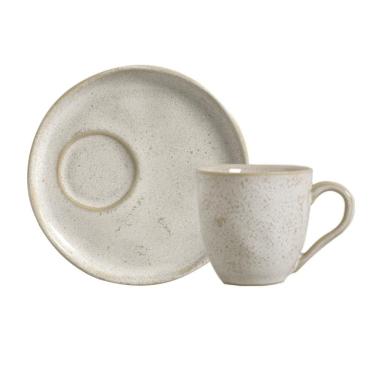 Imagem de Conjunto com 6 Xícaras De Chá Bio 170ml com 6 Pires Descentralizado Latte