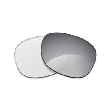 Imagem de Alphax Lentes de substituição adaptáveis fotocromáticas espelhadas não polarizadas de titânio para óculos de sol Ray Ban Wayfarer RB4105 50 mm