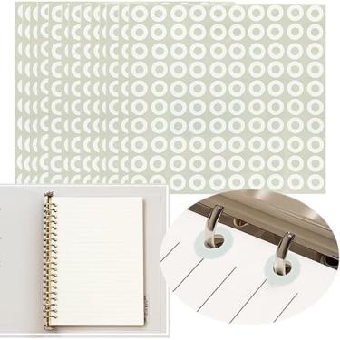 Imagem de Adesivos de reforço de furo – Reforços de furo de papel para páginas de fichário, círculos adesivos brancos (2500 unidades)