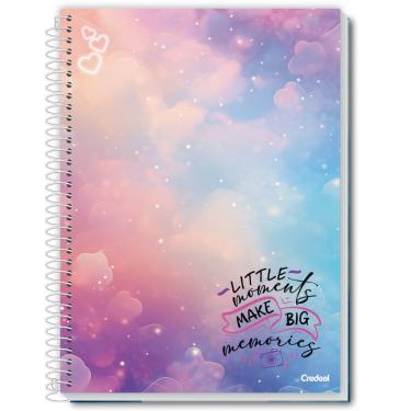 Imagem de Caderno Espiral Universitário Capa Dura 1 Matéria 80 Folhas Moments Credeal Estampa 4