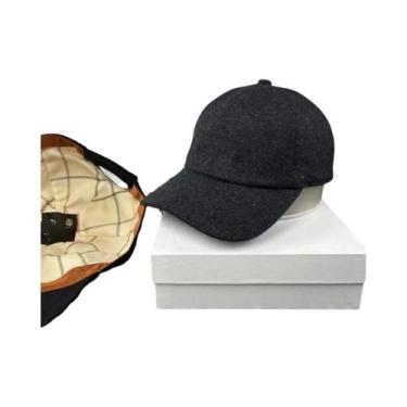 Imagem de Boné De Beisebol Bordado Em Cashmere Para Homens E Mulheres, Quente E 