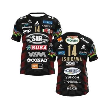Imagem de Camisa De Voleibol Unissex Nº. Camiseta Masculina Sir Safety Perugia B