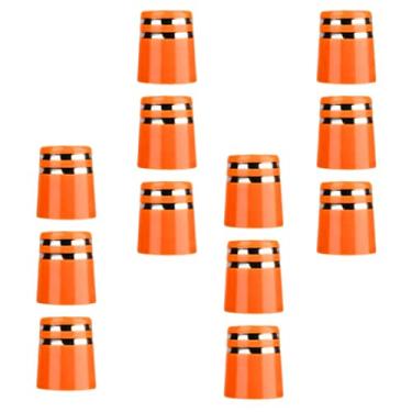 Imagem de Newmind . 355 Lote 12 virolas de eixo de taco de golfe com ponta afunilada acessórios 16,26 x 13,72 mm - Laranja