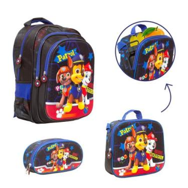 Imagem de Kit Mochila Infantil Menino Patrulha Canina Envio Imediato - Toys 2U