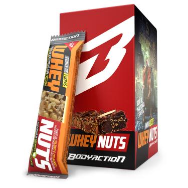 Imagem de Barra de Proteína Whey Nuts c/12 Unid. - Body Action-Unissex