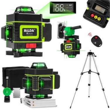 Imagem de Nível Laser 16 Linhas Verde 1 Bateria Recarregável Com Display Digital