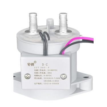 Imagem de Contator de relé CC com contatos para estação de carregamento de veículo elétrico de alta potência CC 12V/24V (24 V, 10 A)
