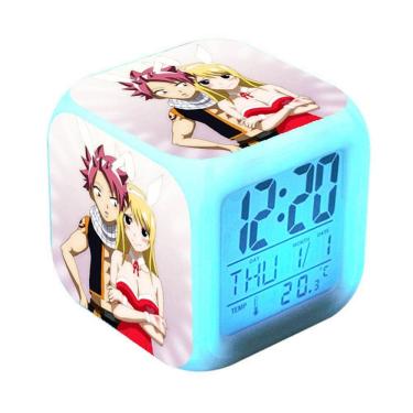 Imagem de Despertador digital LED Fairy Tail Square 8x8x8cm ABS