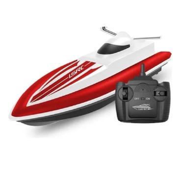 Imagem de Bote Barco De Corrida Controle Remoto 2.4G 37Cm Piscina Lago
