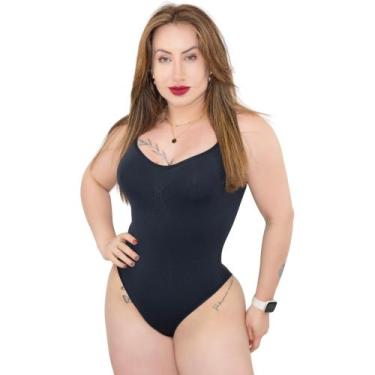 Imagem de Body Feminino Modelador De Barriga Cor:PretoTamanho:GGGênero:Feminino 