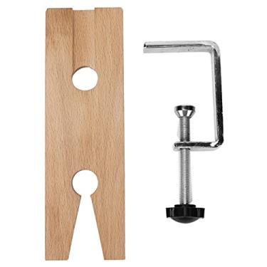 Imagem de lyrlody Jóias Profissionais Banco de Bancada Clamp Wooden Workbench Jóia Ferramenta de Criação de de Corte de Com Madeira e Material de Ferro