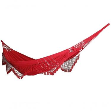 Imagem de Rede Grande De Dormir Para Casal King Reforçada 4,70 Metros Várias Cores Cor:Vermelha