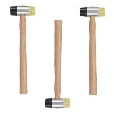 Imagem de Martelo Intercambiavel Kit 3 Uni Reparo Construçao Ladrilho Taco Cabo 