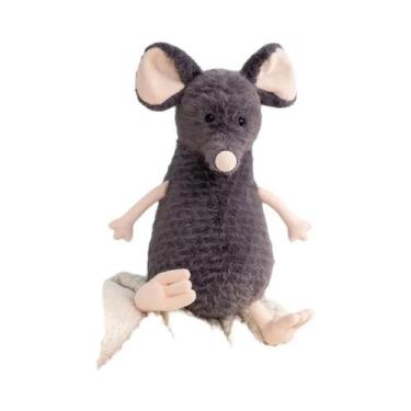 Imagem de Brinquedo De Pelúcia Rato Triste De Desenho Animado De 25cm Com Chapéu