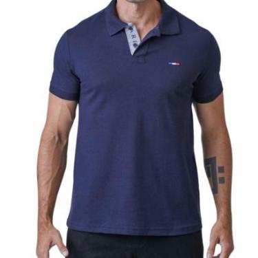 Imagem de Camisa Polo Masculina Básica Industrie Piquet no Estilo Tommy Bordado França-Masculino