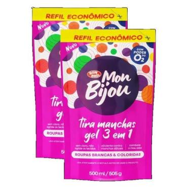 Imagem de kit 2 Mon Bijou Em Gel Sem Cloro Tira Manchas 3 em 1 500ml