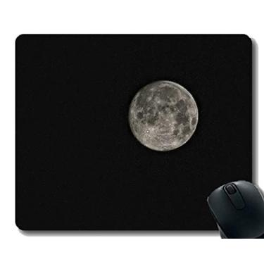 Imagem de Mouse pad para jogos YENDOSTEEN personalizado, Magic Full Moon in Sky Mouse pad com borda costurada