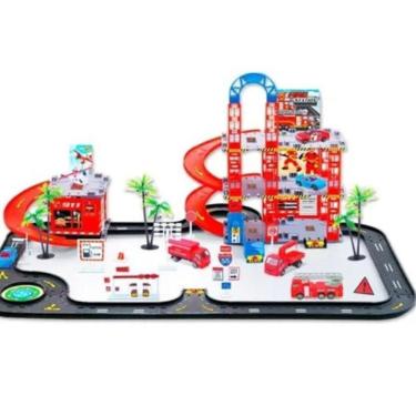 Imagem de Hot Pista Helicóptero Auto Posto Carrinhos