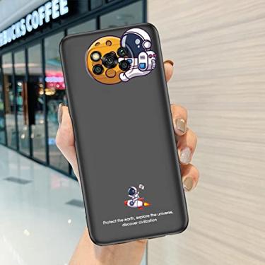 Imagem de Para xiomi poco x3 x4 pro nfc gt f3 m3 m4 x 3 x 4 m 4 pro nfc x3pro x4pro m4pro capa de telefone bonito astronauta, color84c, para xiaomi poco x4 nfc
