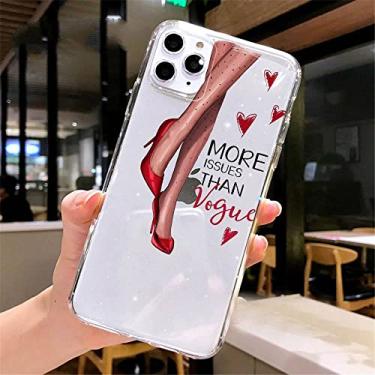 Imagem de Fundas Para iPhone 8 7 6S Plus 11 Pro XS MAX XR X Coque Para iPhone SE 2020 11 12 13 Mini Pro Max Case Café Mulher Capa, b, Para iPhone 7Plus 8Plus