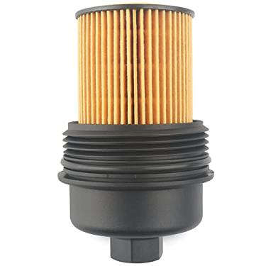 Imagem de Conjunto de tampa de filtro de óleo, substitui 55593189, PF2257G compatível com Buick Chevy Saturn - 2013-2021 Encore, 2009-2011 Aveo Aveo5, 2011-2015 Cruze, 2012-2020 Sonic, 2013-2113-215 Trax, 20 08-2009 Astra, Mais