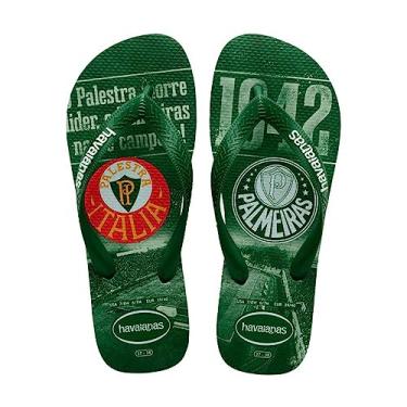 Imagem de Chinelo Amazonia Top Times Palmeiras Havaianas Adult Licenses n° 37/38