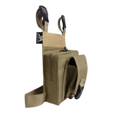 Imagem de Bornal Tático de Perna com Porta Magazine Duplo Tan - J.A Rio Militar
