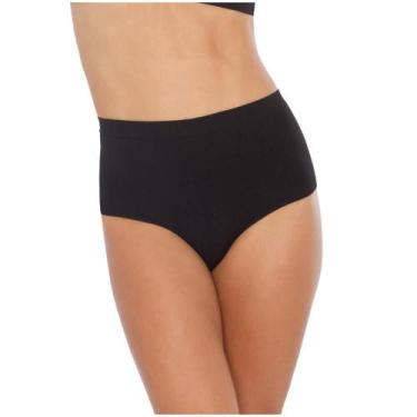 Imagem de Calcinha Alta Plié 50043 sem Costura, Preto, G