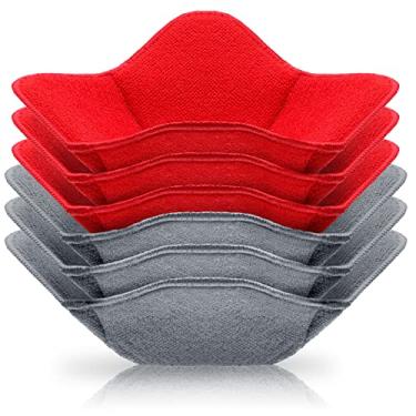 Imagem de Suporte de tigela de 6 peças, tigela de micro-ondas, aconchegante, pequenas, pegadores de panela para micro-ondas, prato quente, tigela de temperatura de alimentos para casa, cozinha, chaveiro,