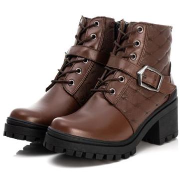 Imagem de Coturno Feminino Tratotado Em Couro - pettinari, Laranja, 36