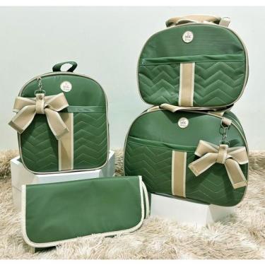 Imagem de Kit De Bolsas De Bebê Saída Maternidade Kit Completo - Mk baby, verde