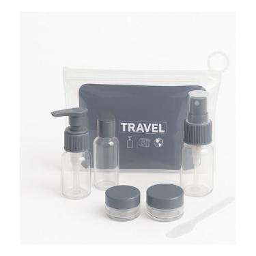 Imagem de Kit Frascos Organizador Necessaire Viagem Higiene Cosméticos - Loilu, 