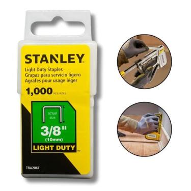 Imagem de Grampo Grampeador 10mm 3/8 Pol Stanley Tapeceiro Marceneiro Pistola Pr