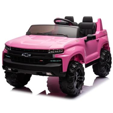 Imagem de Bang Toys Carro Elétrico Infantil Jipe Chevrolet Silverado 24v Rosa