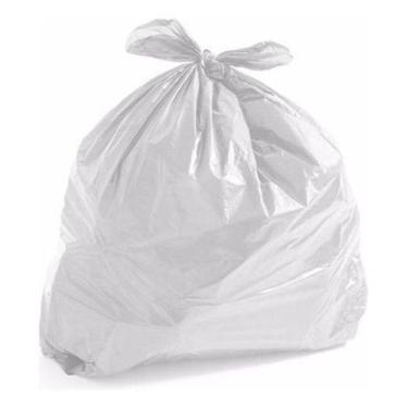 Imagem de Saco De Lixo 100 Litros Branco Comum Com 100 Unid Leitoso - Higipack