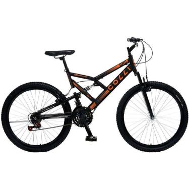 Imagem de Bicicleta Colli Dp. Susp. Aro.26 21m 36 Raias - 148c.11m Preto Fosco
