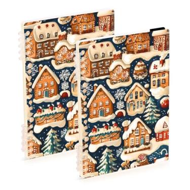 Imagem de Burbuja Cadernos Snow House, papel pautado universitário A5 com 60 folhas, fichário para diário, escritório, 2 unidades