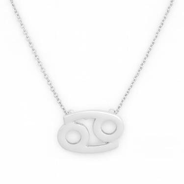 Imagem de Colar Signo Zodíaco Pingente Corrente Dourado Prateado Astrologia (Prateado, Virgem)