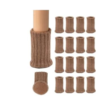 Imagem de 16 PCS Meias de Pé Cadeira Alta Elasticidade Conjunto Capa Protetor Chão Móveis Tecido Almofada Feltro -Deslizante para Reutilizáveis com Ajuste Elást