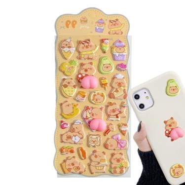 Imagem de Adesivos 3D para crianças | Decalque de design de bumbum em relevo - Mini adesivos 3D, para crianças, meninas, meninos, sala de aula, lembrancinhas de festa