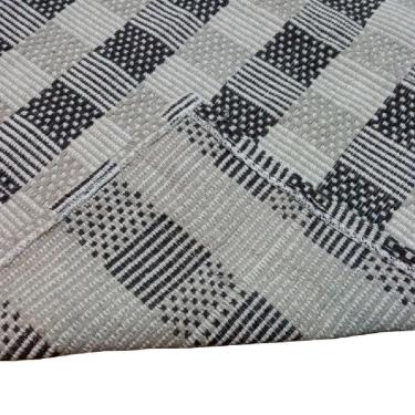 Imagem de Tapete Sala Quarto 1,40X2,00 100% Algodão Quadrado Bege