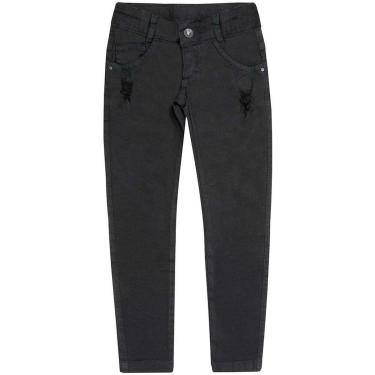 Imagem de Calça Juvenil Look Jeans Skinny Preta - 8 - UNICA-Feminino