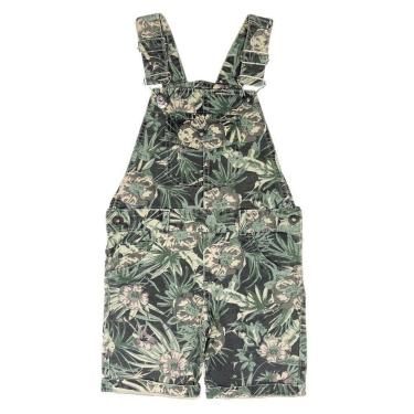 Imagem de Jardineira Look Jeans Curta Sarja - 03 - VERDE-Masculino