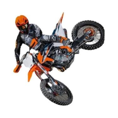 Imagem de Pôster De Arte De Parede Com Cena De Motocicleta Off-road No Deserto E