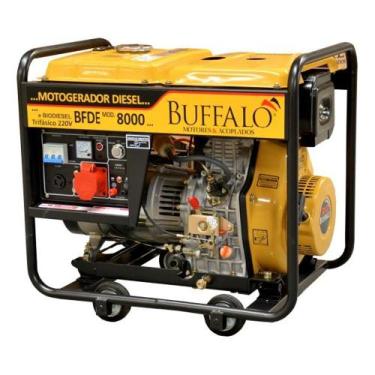Imagem de Gerador de energia à diesel trifásico bfde8000 13cv 8kva 220v/380v buf