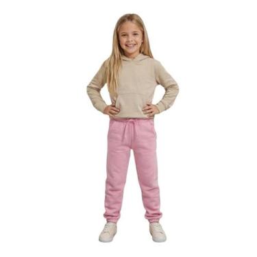 Imagem de Kit 2 Calça Moletom Juvenil Flanelada Masculino Feminino Unisex - Vale