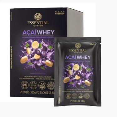 Imagem de Açaí Whey Sachê Display (12 Unidades 35g) 420g Essential - Essential N